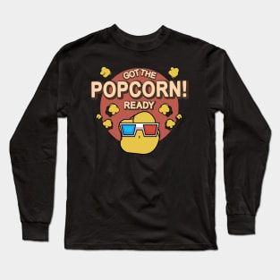 Got The Popcorn Ready 3D Vintage Style Long Sleeve T-Shirt